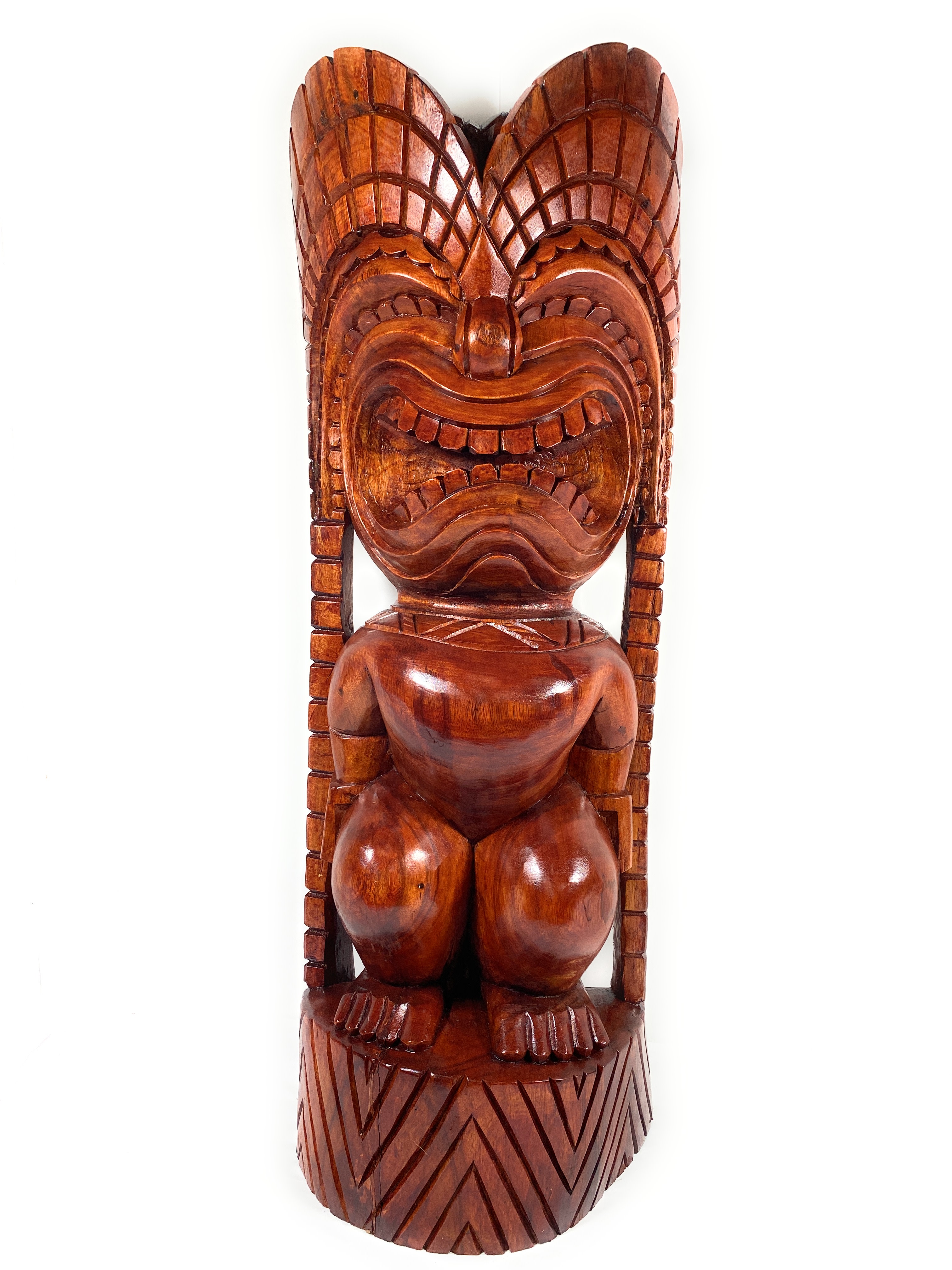 Premium Traditional Kuka Ilimoku Tiki 40 inch w/ Tribal Design - Hawaii Museum | #yuy3802100rm Premium Traditional Kuka Ilimoku Tiki 40 inch w/ Tribal Design - Hawaii Museum | #yuy3802100rm